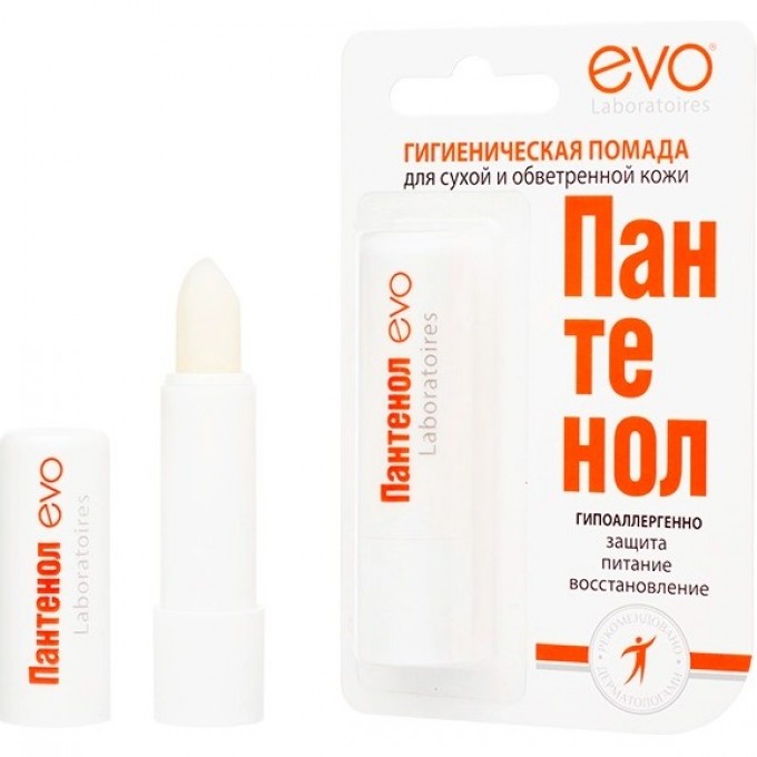 Губная помада ПАНТЕНОЛ EVO гигиеническая 2,8 г 5000 Губная помада ПАНТЕНОЛ EVO гигиеническая 2,8 г 5000
